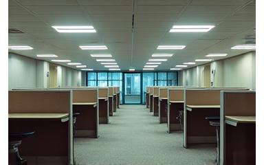 Before: Drab, uninspiring commercial office space